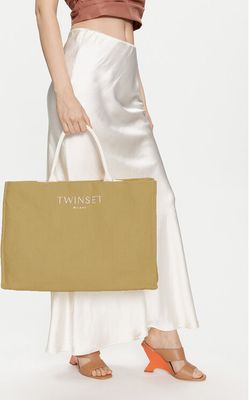 Shopper bag na wakacje Twinset ze sklepu: eobuwie.pl w kategorii: Torby Shopper bag - zdjęcie WP-EBWP-9KUZS-09B_8052860944682