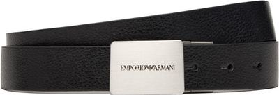Pasek elegancki Emporio Armani ze sklepu: eobuwie.pl w kategorii: Paski męskie - zdjęcie WP-EBWP-9KUZS-09B_8057767543143