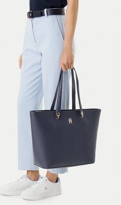 Shopper bag Tommy Hilfiger ze sklepu: eobuwie.pl w kategorii: Torby Shopper bag - zdjęcie WP-EBWP-9KUZS-09B_8720644643068