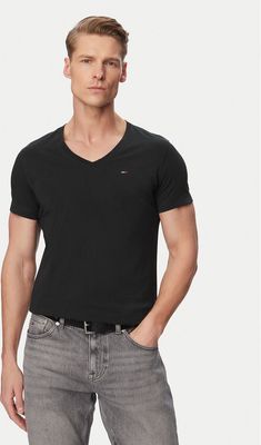 T-shirt męski bez wzorów Tommy Jeans ze sklepu: MODIVO w kategorii: T-shirty męskie - zdjęcie WP-EBWP-BKLVO-LN0_0000201276587