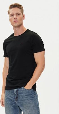Tommy Jeans - T-shirt męski bez wzorów ze sklepu: MODIVO w kategorii: T-shirty męskie - zdjęcie WP-EBWP-BKLVO-LN0_0000201276624