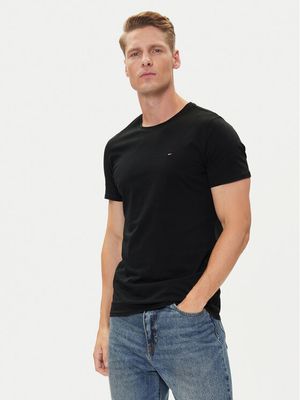 Tommy Jeans - T-shirt męski bez wzorów ze sklepu: MODIVO w kategorii: T-shirty męskie - zdjęcie WP-EBWP-BKLVO-LN0_0000201276624