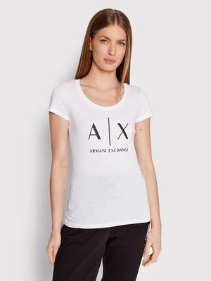 Bluzka damska na lato Armani Exchange ze sklepu: MODIVO w kategorii: Bluzki damskie - zdjęcie WP-EBWP-BKLVO-LN0_0000201342756