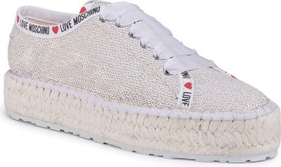 Love Moschino - Espadryle damskie młodzieżowe wiosenne ze sklepu: MODIVO w kategorii: Espadryle damskie - zdjęcie WP-EBWP-BKLVO-LN0_0000206689535
