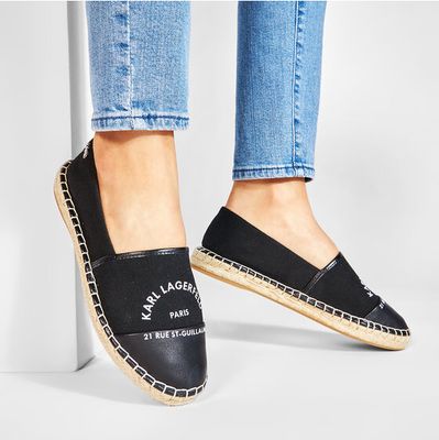 Espadryle damskie na lato Karl Lagerfeld ze sklepu: MODIVO w kategorii: Espadryle damskie - zdjęcie WP-EBWP-BKLVO-LN0_0000206890702