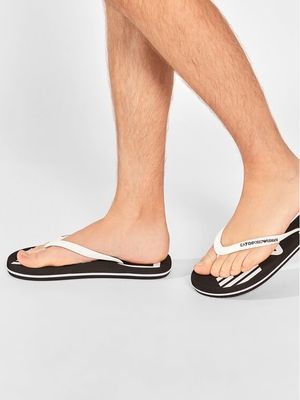 EA7 Emporio Armani - Klapki damskie na lato ze sklepu: MODIVO w kategorii: Klapki damskie - zdjęcie WP-EBWP-BKLVO-LN0_0000207945227