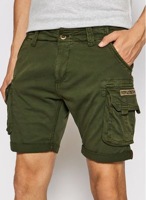 Spodenki męskie na lato Alpha Industries ze sklepu: MODIVO w kategorii: Spodenki męskie - zdjęcie WP-EBWP-BKLVO-LN0_0000208180375
