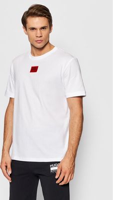 T-shirt męski klasyczny casual HUGO ze sklepu: MODIVO w kategorii: T-shirty męskie - zdjęcie WP-EBWP-BKLVO-LN0_0000208469944