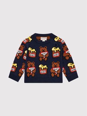 Guess - Sweter chłopięcy w stylu młodzieżowym ze sklepu: MODIVO w kategorii: Swetry chłopięce - zdjęcie WP-EBWP-BKLVO-LN0_0000208525275
