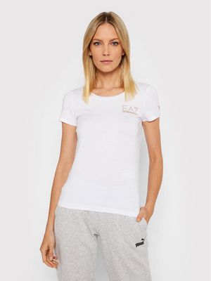 Bluzka damska na lato EA7 Emporio Armani ze sklepu: MODIVO w kategorii: Bluzki damskie - zdjęcie WP-EBWP-BKLVO-LN0_0000209579697