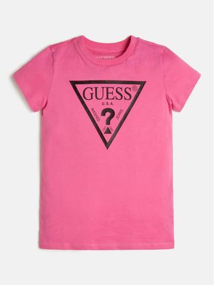 Bluzka dziewczęca na lato Guess ze sklepu: MODIVO w kategorii: Bluzki dziewczęce - zdjęcie WP-EBWP-BKLVO-LN0_0000209587906
