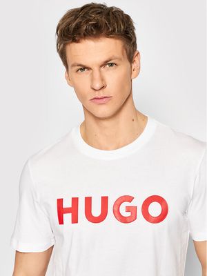 HUGO - T-shirt męski casual ze sklepu: MODIVO w kategorii: T-shirty męskie - zdjęcie WP-EBWP-BKLVO-LN0_0000209647716