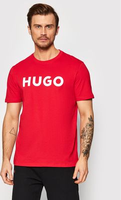 T-shirt męski z napisami HUGO ze sklepu: MODIVO w kategorii: T-shirty męskie - zdjęcie WP-EBWP-BKLVO-LN0_0000209647785
