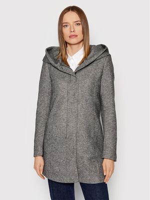Płaszcz damski casualowy bez wzorów ONLY ze sklepu: MODIVO w kategorii: Płaszcze damskie - zdjęcie WP-EBWP-BKLVO-LN0_0000300057452