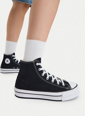 Trampki damskie wiosenne Converse ze sklepu: MODIVO w kategorii: Trampki damskie - zdjęcie WP-EBWP-BKLVO-LN0_0000300430934