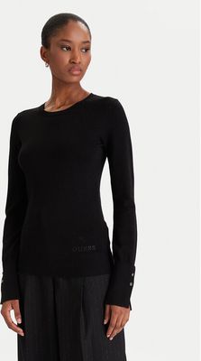 Sweter damski bez wzorów Guess ze sklepu: MODIVO w kategorii: Swetry damskie - zdjęcie WP-EBWP-BKLVO-LN0_0000300775950