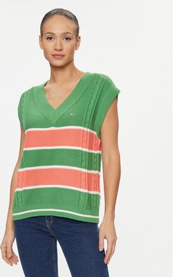 Sweter damski casual na zimę Tommy Jeans ze sklepu: MODIVO w kategorii: Swetry damskie - zdjęcie WP-EBWP-BKLVO-LN0_0000302249435