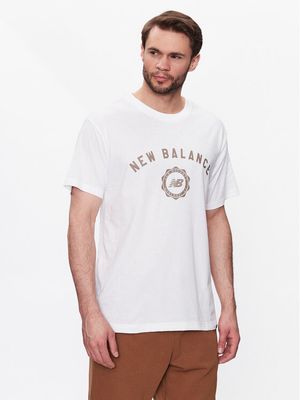 T-shirt męski boho na wiosnę New Balance ze sklepu: MODIVO w kategorii: T-shirty męskie - zdjęcie WP-EBWP-BKLVO-LN0_0000302695843