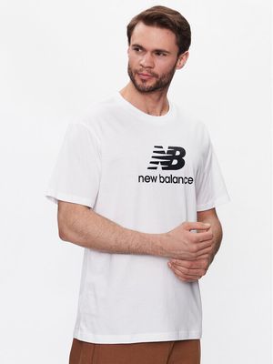 T-shirt męski na lato New Balance ze sklepu: MODIVO w kategorii: T-shirty męskie - zdjęcie WP-EBWP-BKLVO-LN0_0000302700349