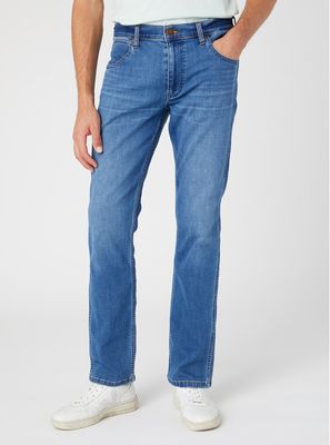 Jeansy męskie w miejskim stylu Wrangler ze sklepu: MODIVO w kategorii: Jeansy męskie - zdjęcie WP-EBWP-BKLVO-LN0_0000302747108