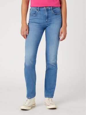 Jeansy damskie jesienne Wrangler ze sklepu: MODIVO w kategorii: Jeansy damskie - zdjęcie WP-EBWP-BKLVO-LN0_0000302750375