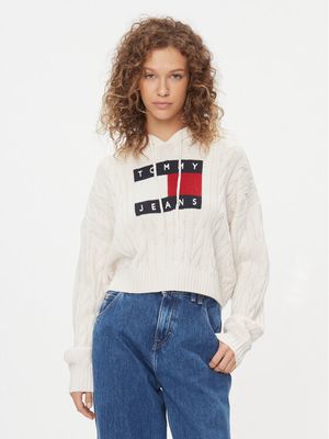 Sweter damski casual Tommy Jeans ze sklepu: MODIVO w kategorii: Swetry damskie - zdjęcie WP-EBWP-BKLVO-LN0_0000302813117