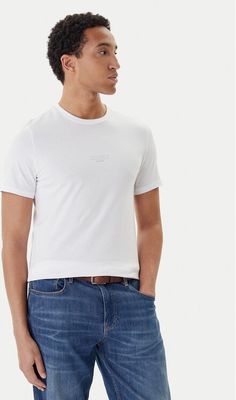 T-shirt męski na wiosnę Guess ze sklepu: MODIVO w kategorii: T-shirty męskie - zdjęcie WP-EBWP-BKLVO-LN0_0000302843022