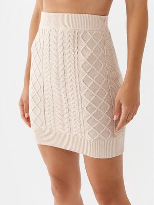 Guess - Spódnica na lato ze sklepu: MODIVO w kategorii: Spódnice - zdjęcie WP-EBWP-BKLVO-LN0_0000302861361