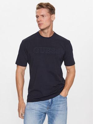 T-shirt męski na lato Guess ze sklepu: MODIVO w kategorii: T-shirty męskie - zdjęcie WP-EBWP-BKLVO-LN0_0000303023430