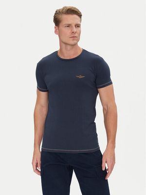 T-shirt męski na lato Aeronautica Militare ze sklepu: MODIVO w kategorii: T-shirty męskie - zdjęcie WP-EBWP-BKLVO-LN0_0000303095734