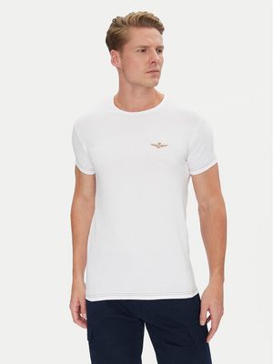 Aeronautica Militare - T-shirt męski na lato ze sklepu: MODIVO w kategorii: T-shirty męskie - zdjęcie WP-EBWP-BKLVO-LN0_0000303095802