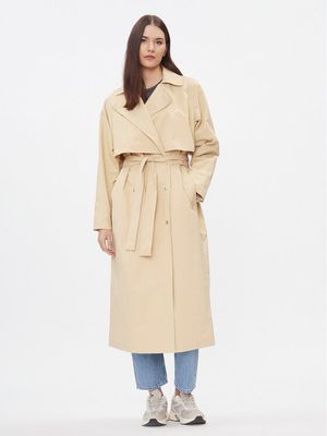 Płaszcz damski casual Calvin Klein Jeans ze sklepu: MODIVO w kategorii: Płaszcze damskie - zdjęcie WP-EBWP-BKLVO-LN0_0000303115937