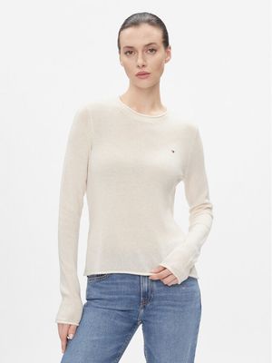 Sweter damski w stylu klasycznym Tommy Hilfiger ze sklepu: MODIVO w kategorii: Swetry damskie - zdjęcie WP-EBWP-BKLVO-LN0_0000303120122