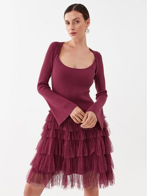 Twinset - Sukienka ze sklepu: MODIVO w kategorii: Sukienki - zdjęcie WP-EBWP-BKLVO-LN0_0000303140250