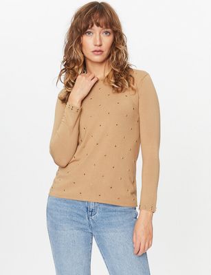 Sweter damski na jesień Twinset ze sklepu: MODIVO w kategorii: Swetry damskie - zdjęcie WP-EBWP-BKLVO-LN0_0000303161347