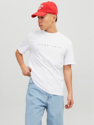T-shirt męski na lato Jack & Jones ze sklepu: MODIVO w kategorii: T-shirty męskie - zdjęcie WP-EBWP-BKLVO-LN0_0000303263775