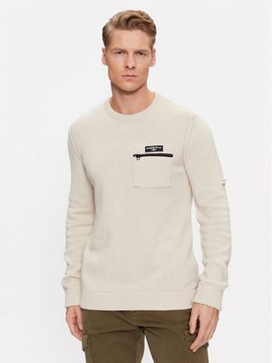 Sweter męski na wiosnę Aeronautica Militare ze sklepu: MODIVO w kategorii: Swetry męskie - zdjęcie WP-EBWP-BKLVO-LN0_0000303319755