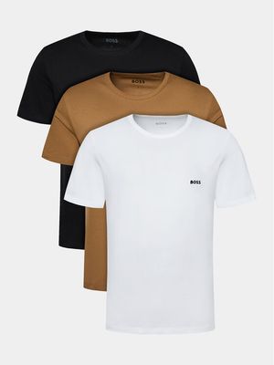 T-shirt męski bez wzorów BOSS ze sklepu: MODIVO w kategorii: T-shirty męskie - zdjęcie WP-EBWP-BKLVO-LN0_0000303356187