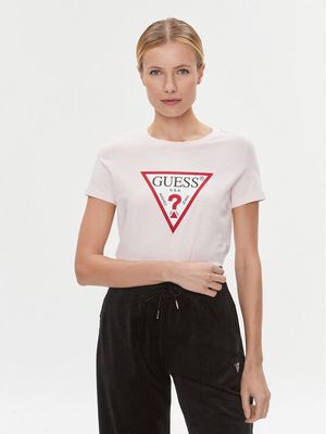 Bluzka damska Guess ze sklepu: MODIVO w kategorii: Bluzki damskie - zdjęcie WP-EBWP-BKLVO-LN0_0000303395261