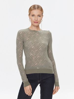 Sweter damski casual Guess ze sklepu: MODIVO w kategorii: Swetry damskie - zdjęcie WP-EBWP-BKLVO-LN0_0000303399849