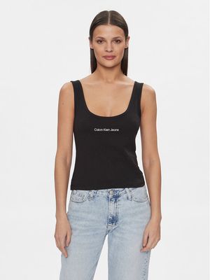 Calvin Klein Jeans - Bluzka damska letnia młodzieżowa ze sklepu: MODIVO w kategorii: Bluzki damskie - zdjęcie WP-EBWP-BKLVO-LN0_0000303418755
