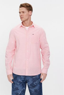 Koszula męska casual na wiosnę Tommy Jeans ze sklepu: MODIVO w kategorii: Koszule męskie - zdjęcie WP-EBWP-BKLVO-LN0_0000303421854