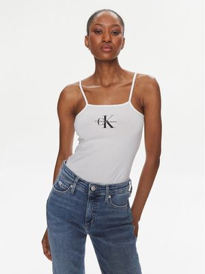 Bluzka damska na lato Calvin Klein Jeans ze sklepu: MODIVO w kategorii: Bluzki damskie - zdjęcie WP-EBWP-BKLVO-LN0_0000303423407