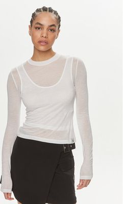 Bluzka damska Calvin Klein Jeans ze sklepu: MODIVO w kategorii: Bluzki damskie - zdjęcie WP-EBWP-BKLVO-LN0_0000303430221