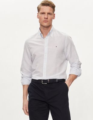Koszula męska na wiosnę casual Tommy Hilfiger ze sklepu: MODIVO w kategorii: Koszule męskie - zdjęcie WP-EBWP-BKLVO-LN0_0000303432706