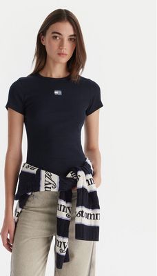 Bluzka damska na wiosnę w stylu młodzieżowym Tommy Jeans ze sklepu: MODIVO w kategorii: Bluzki damskie - zdjęcie WP-EBWP-BKLVO-LN0_0000303434823