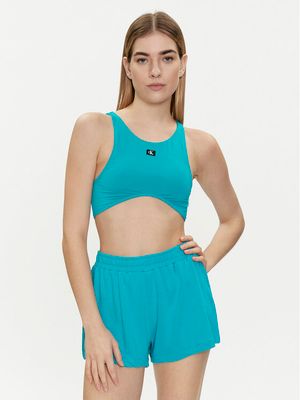 Strój kąpielowy gładki sportowy Calvin Klein Swimwear ze sklepu: MODIVO w kategorii: Stroje kąpielowe - zdjęcie WP-EBWP-BKLVO-LN0_0000303459642