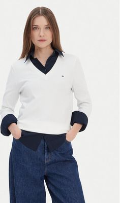 Sweter damski na zimę Tommy Hilfiger ze sklepu: MODIVO w kategorii: Swetry damskie - zdjęcie WP-EBWP-BKLVO-LN0_0000303467746