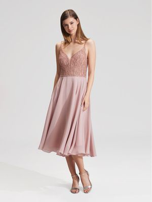 Sukienka elegancka koronkowa Hey Kyla ze sklepu: MODIVO w kategorii: Sukienki - zdjęcie WP-EBWP-BKLVO-LN0_0000303565039
