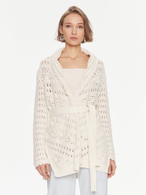 Sweter damski casual Twinset ze sklepu: MODIVO w kategorii: Swetry damskie - zdjęcie WP-EBWP-BKLVO-LN0_0000303591496